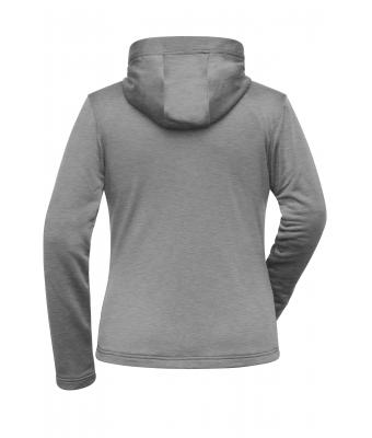 Femme Sweat à capuche sport zippé femme Mélange-clair 10249