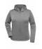 Femme Sweat à capuche sport zippé femme Mélange-clair 10249