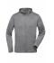 Men Men's Sports Zip Hoody   GRS Light-melange 10250