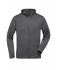 Herren Men's Sports Zip Hoody Dark-melange 10250