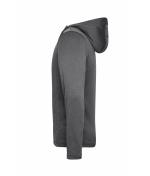 Men Men's Sports Zip Hoody Dark-melange 10250