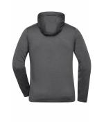 Men Men's Sports Zip Hoody Dark-melange 10250