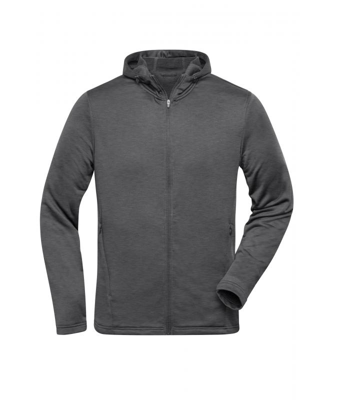 Men Men's Sports Zip Hoody Dark-melange 10250