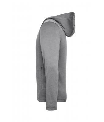 Heren Men's Sports Zip Hoody Licht melange 10250