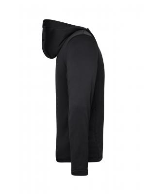 Homme Sweat à capuche sport zippé homme Noir 10250
