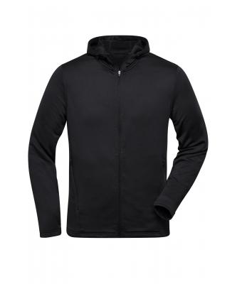 Homme Sweat à capuche sport zippé homme Noir 10250