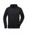 Homme Sweat à capuche sport zippé homme Noir 10250