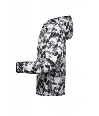 Heren Men's Sports Jacket Zwart-grijs-bedrukt 10252