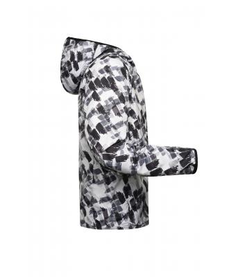 Heren Men's Sports Jacket Zwart-grijs-bedrukt 10252