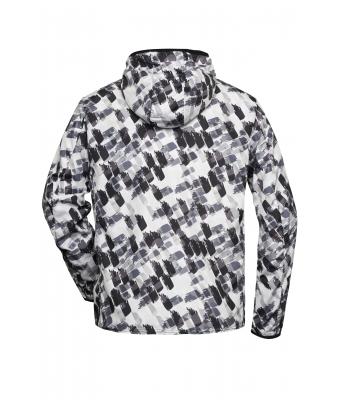 Heren Men's Sports Jacket Zwart-grijs-bedrukt 10252