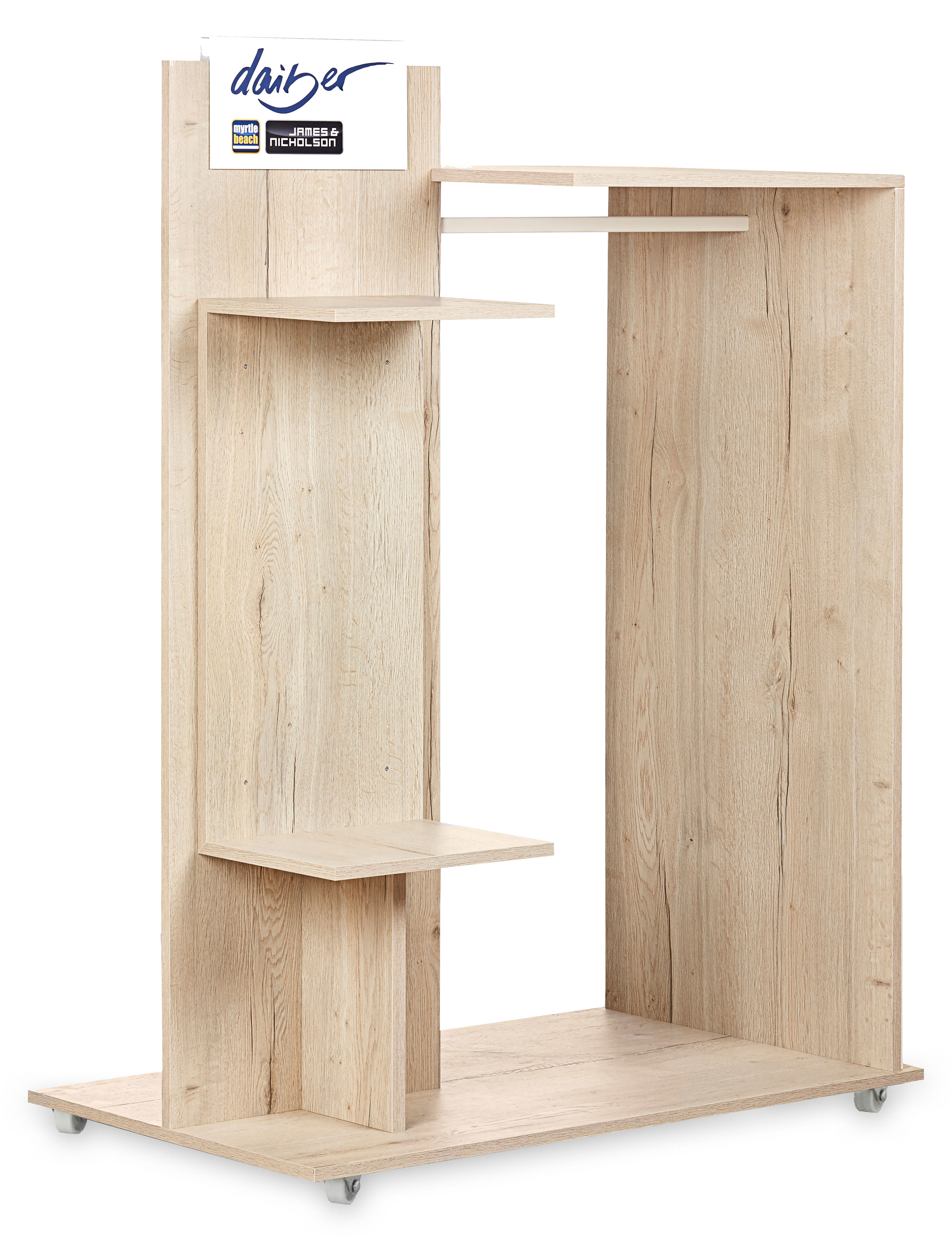 Unisex POS Rack HalifaxoakwhiteDaiber