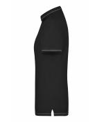 Damen Ladies' Elastic Polo Black/white 7959