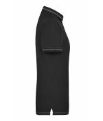 Damen Ladies' Elastic Polo Black/white 7959