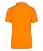 Damen Ladies' Elastic Polo Orange/white 7959