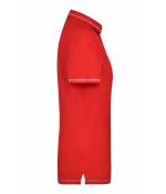 Damen Ladies' Elastic Polo Red/white 7959