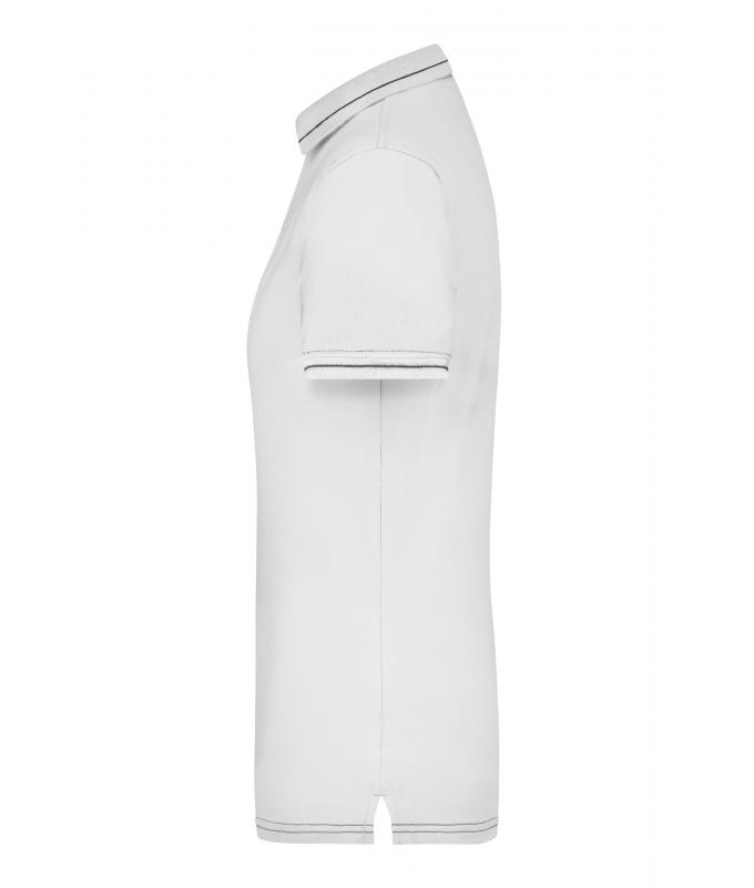 Damen Ladies' Elastic Polo White/black 7959