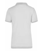 Damen Ladies' Elastic Polo White/black 7959
