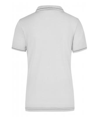 Damen Ladies' Elastic Polo White/black 7959