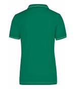 Damen Ladies' Elastic Polo Irish-green/white 7959