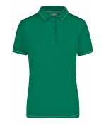Damen Ladies' Elastic Polo Irish-green/white 7959
