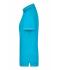 Ladies Ladies' Elastic Polo Aqua/white 7959