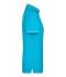 Ladies Ladies' Elastic Polo Aqua/white 7959
