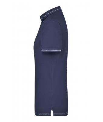 Ladies Ladies' Elastic Polo Navy/white 7959