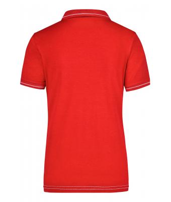 Ladies Ladies' Elastic Polo Red/white 7959