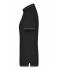 Dames Ladies' Elastic Polo Zwart/wit 7959