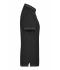 Dames Ladies' Elastic Polo Zwart/wit 7959