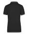 Dames Ladies' Elastic Polo Zwart/wit 7959