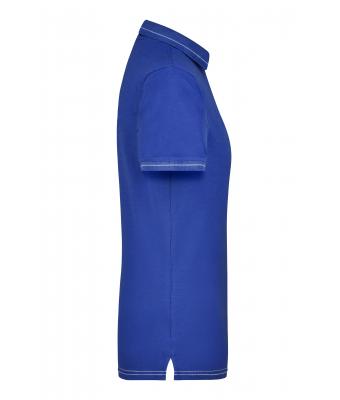 Dames Ladies' Elastic Polo Royal/wit 7959