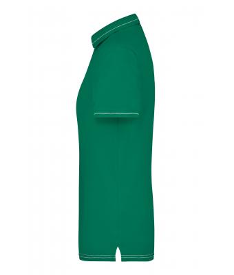 Dames Ladies' Elastic Polo Iers-groen/wit 7959