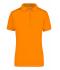 Femme Polo extensible femme Orange/blanc 7959