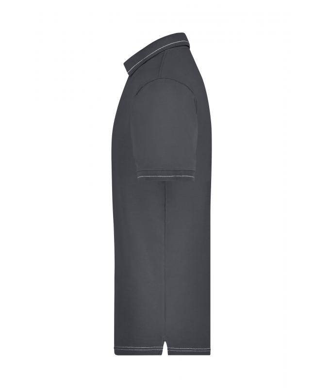 Herren Men's Elastic Polo Graphite/white 7995