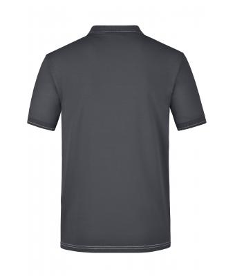 Heren Men's Elastic Polo Grafiet/wit 7995