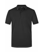 Herren Men's Elastic Polo Black/white 7995