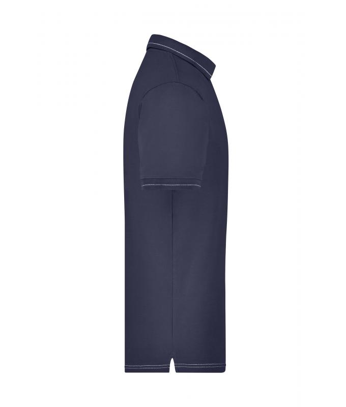 Herren Men's Elastic Polo Navy/white 7995
