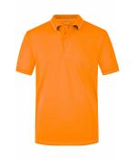 Herren Men's Elastic Polo Orange/white 7995