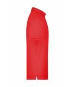 Herren Men's Elastic Polo Red/white 7995