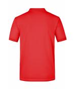 Herren Men's Elastic Polo Red/white 7995