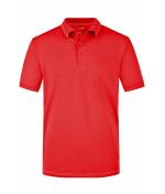 Herren Men's Elastic Polo Red/white 7995