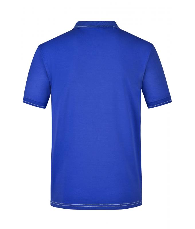Herren Men's Elastic Polo Royal/white 7995