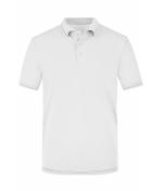 Herren Men's Elastic Polo White/black 7995