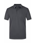 Herren Men's Elastic Polo Graphite/white 7995