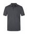 Herren Men's Elastic Polo Graphite/white 7995