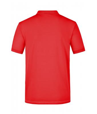 Men Men's Elastic Polo Red/white 7995