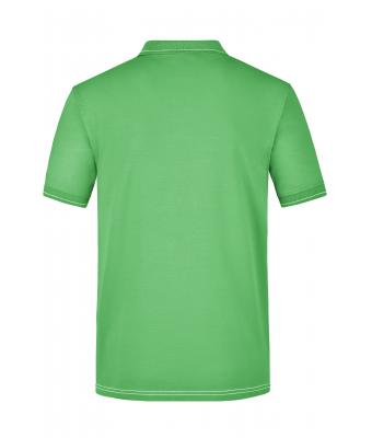 Heren Men's Elastic Polo Lime/wit 7995