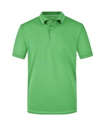 Heren Men's Elastic Polo Lime/wit 7995