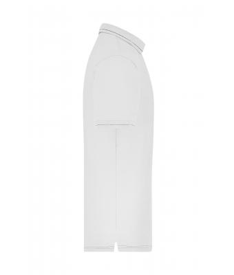 Heren Men's Elastic Polo Wit/zwart 7995